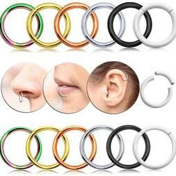 Segmento Septum Bianco Piercing Anello Naso Orecchino Soprac