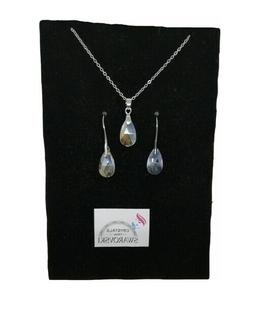 E Collana Oro Bianco Pl E Cristalli Swarovski