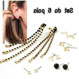 Set da 6 paia di Orecchini