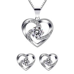Modello Cuore In Argento Sterling 925 E Zirconi