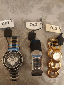 Set di n. 3 bellissimi orologi Dolce & Gabbana originali  pe