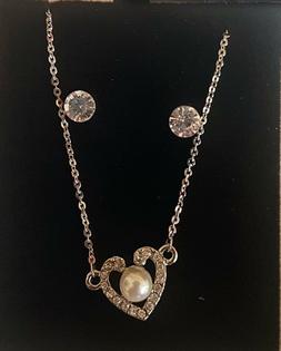 Donna Cuore Con Perla E Brillantini Cofanetto