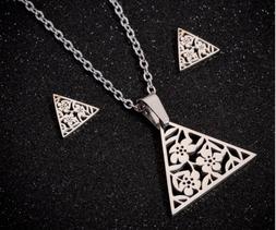 Acciaio Vintage Regalo Donna Mamma Gatto Triangolo