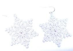Pendenti In Glitter A Fiocco Di Neve