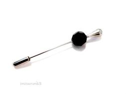 SPILLONE SPILLA COLOR ARGENTO CON SFERA  IN CRISTALLO SWAROV