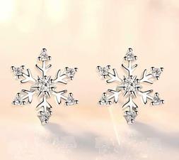 Fiocco Di Neve A Lobo In Argento Sterling 925 Con Zirconi It
