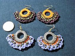 Birmania Macrame' Ottone Artigianato Etnico Bigiotteria