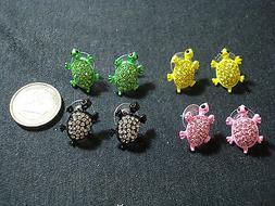 Tartaruga Metallo Resina Strass Bigiotteria Lotto