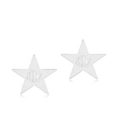 A Bottone, Stella In 925 Argento