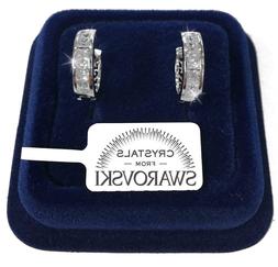 16mm Pl.oro Bianco 18k Cristalli Swarovski Uomo Donna