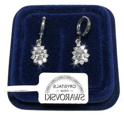 Pl.oro Bianco 18k Con Cristalli Swarovski Donna