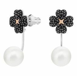 Swarovski Latisha Forato Orecchino Giacche, Nero -5389161 Nu