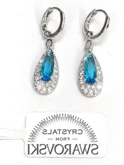 Pl.oro Celeste 18k Con Cristalli Swarovski Donna