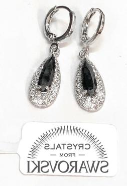 Pl.oro Nero 18k Con Cristalli Swarovski Donna