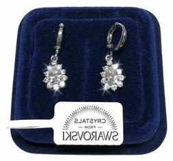 Pl.oro Bianco 18k Con Cristalli Swarovski Donna