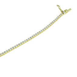 TENNIS ORO GIALLO 18 KT ZIRCONI BIANCHI MOD.BR1065G