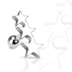 A Farfalla Piercing Cartilagine Tre Stella