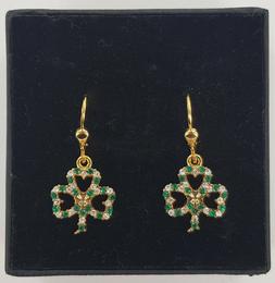 Set Con Sintetico Diamanti E Smeraldi