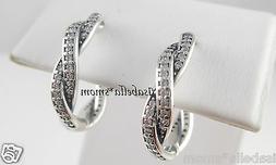 Twist Di Destino Originale PANDORA Argento/Cubica Orecchino 