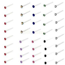 Donna  Ragazza Piccoli Cristallo Rotondi Colorati Anallergic