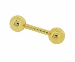 un piercing dorato 1.2X6X3X3 per elica trago cartilagine sfe