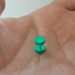 Uomo Dilatatore Orecchino Donna Piercing Finto Fake ear Plug