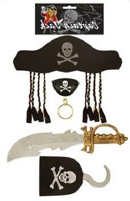 Uomo Donna Costume da Pirata Accessori Kit Cappello Mascheri