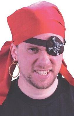 Uomo Donna Pirata Cappello Mascherina Orecchino Halloween Co