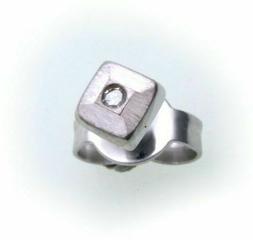 Spina Vero Oro Bianco 585 Brillant 0,01 Diamante 585er-gold 