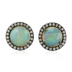 A Lobo Opale Diamante 18k Oro Gioielli Da Donna