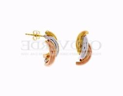 Oro 9 Kt Fantasia Tre Colori Lucidi Lunghi 20mm.  3230 &euro; 7