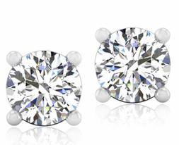 Borchie Massiccio 18k Oro Bianco Donna