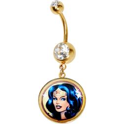 Wonder Woman Visage DC Comics Ventre Naval Anneau Corps Bijo
