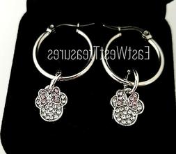 / Acciaio Argento Disney Minnie A Goccia